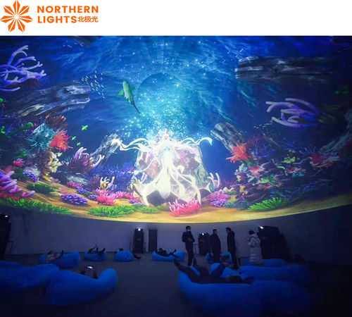 Ultime soluzioni aziendali su Northern Lights Immersive Demo Projection 3D Movie Show per il museo