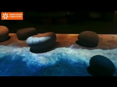 Interagire con la proiezione del pavimento Camera immersiva 3D Proiezione del pavimento olografico Gioco immersiva