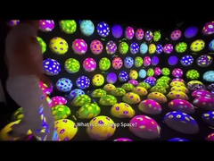 Parco di divertimenti Indoor Colorato Bouncy Ball Game Proiezione interattiva di palla saltante