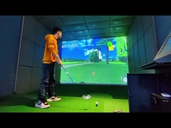 Simulatore di golf per il tempo libero Proiezione interattiva Simulatore di golf per il centro giochi indoor