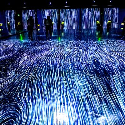 Buon prezzo 3d Art Textured Wall Psychological Treatment Room Proiettore immersivo interno in linea