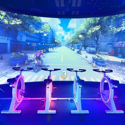 Buon prezzo Servizi di parco giochi all'aperto e all'interno Corse dinamiche Gioco di bicicletta di proiezione interattiva in linea