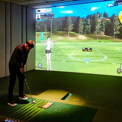 Buon prezzo Simulatore di golf per il tempo libero Proiezione interattiva Simulatore di golf per il centro giochi indoor in linea