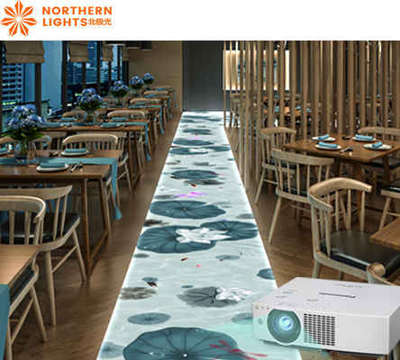 Buon prezzo Proiezione olografica sul pavimento Camera immersiva 3200 lumens Sistema di proiezione sul pavimento in linea
