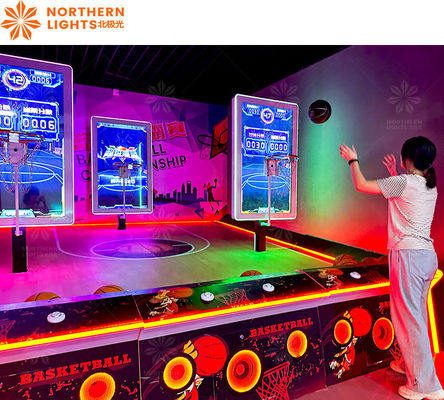 Buon prezzo Adulti Multiplayer Basketball pieghevole Shot Electronic Arcade Game Machine in linea