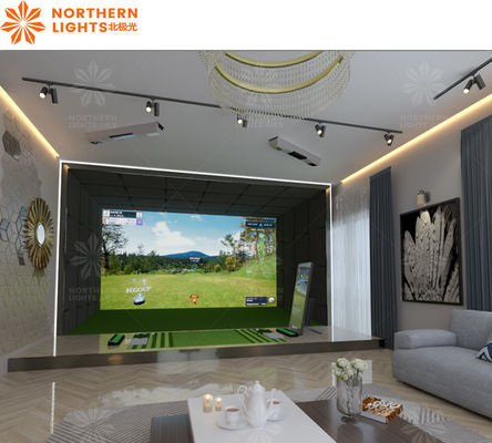 Buon prezzo Simulatore di golf interno personalizzato Zona sportiva di business Simulatore di golf per parco di divertimenti in linea