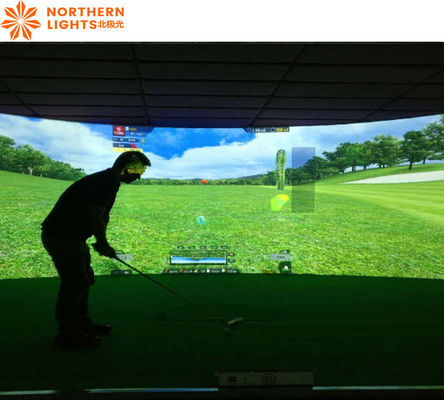 Buon prezzo Simulatore di Golf Diretto di Fabbrica Indoor Family Golf Screen Proiezione Interattiva in linea