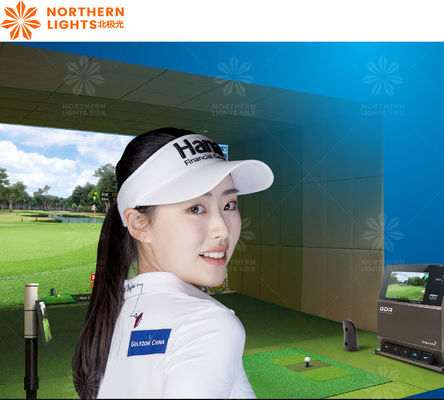 Buon prezzo Simulatore di golf interno Proiezione interattiva Ar Gioco di golf Con schermo Simulatore di golf in linea