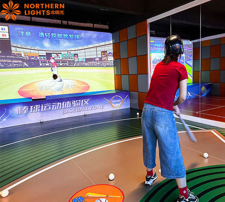 Buon prezzo Realità aumentata Sport interattivi Ar Indoor Simulator Baseball Pitching Amusement Game in linea