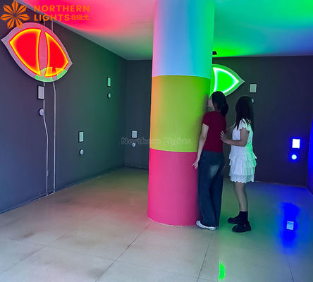 Buon prezzo Interattivo Nasconditi Push Light Attiva Gioco LED Verde Rosso Team Work Game Room Evil Eye in linea
