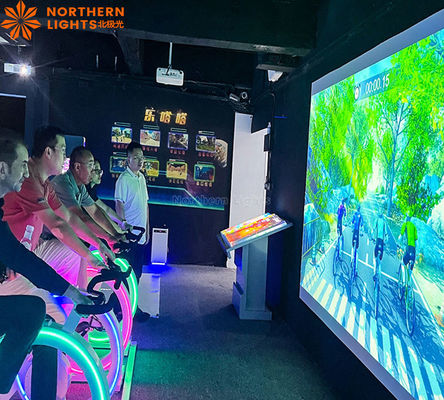 Buon prezzo Ar Gioco di Bicicletta Mozione Dynamic Racing Interactive Projection Bike Game in linea