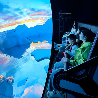 Buon prezzo Parco di divertimenti Cinema a occhio nudo 3D tema dinosauro Cinema a movimento personalizzato 10/20 posti in linea