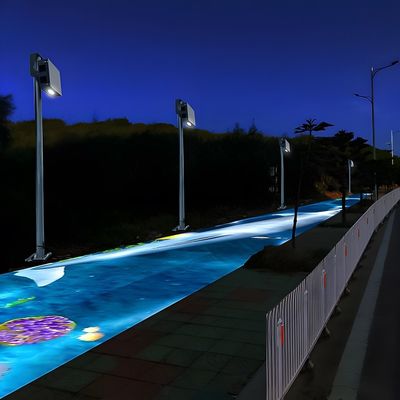 Buon prezzo Proiezione visiva per esterni Proiettore di mappatura del pavimento Proiettore magico per pavimenti in linea