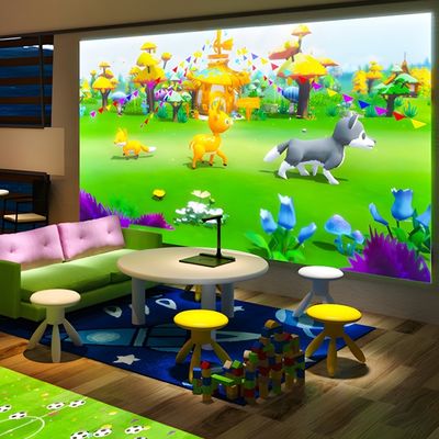 Buon prezzo Bambini / Bambini Magia Pittura Asilo Interattivo Proiezione a Parete Giochi Per la Scuola in linea