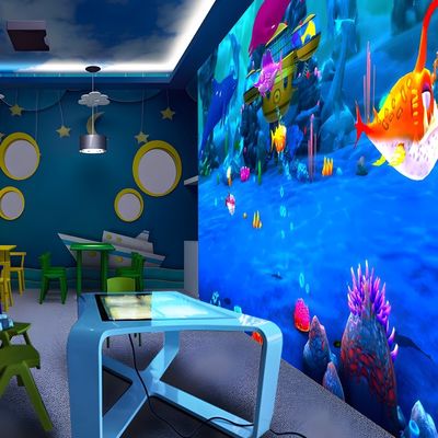 Buon prezzo Incredibile Magia Pittura Mural Proiezione Multiplayer Interazione Tavolo Tocco Interattivo Gioco Interattivo Proiezione Per Bambini in linea
