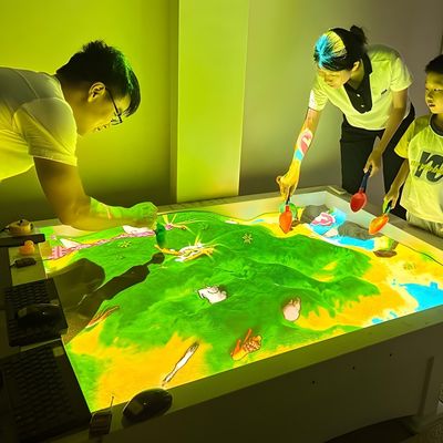 Buon prezzo 1024*768 Proiettore Tavolo di sabbia Gioco di proiezione interattivo 3400 lumens in linea