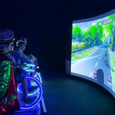 Buon prezzo Dynamic Racing Gioco di proiezione interattiva fuori Gioco di bicicletta interattivo in linea