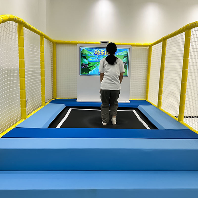 Buon prezzo Parco di trampolino interattivo con 6 giochi per bambini e adulti 100-240V in linea