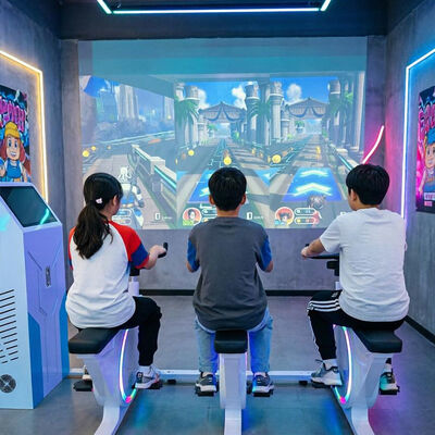 Buon prezzo Simulatore di bicicletta a proiezione intelligente progettato per centri fitness, centri di divertimento per famiglie e spazi pubblici in linea