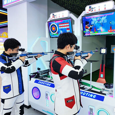 Buon prezzo Commerciale Indoor Laser Shooting Arcade Game Machine, Coin Operated Red Dot Shooting Simulator per il centro di intrattenimento familiare, museo, sala giochi, attrezzature generatrici di reddito elevato in linea