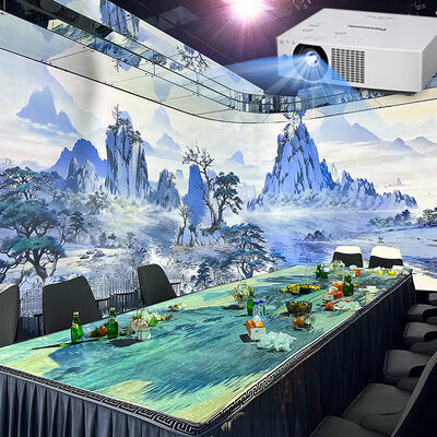 Qualità Proiezione video 3D olografica per pavimenti 360 Immersive Projector Artwork Sala da pranzo Proiettore interattivo fabbrica