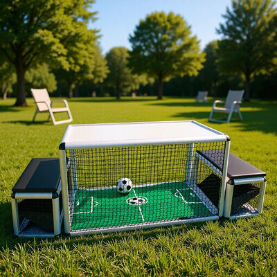 Qualità Interattivo Metal Play Bench Calcio luce a LED Subsoccer sotto il tavolo Calcio macchina da gioco con 1 anno di garanzia inglese fabbrica