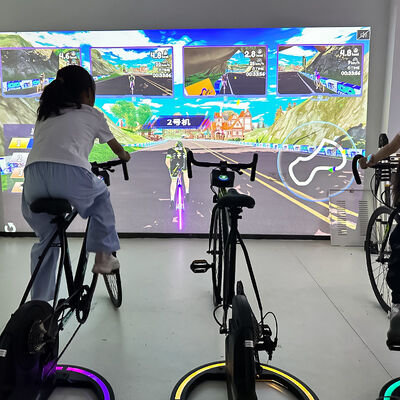Buon prezzo Bicicletta di proiezione interattiva con luminosità di 3500 lumens e risoluzione di 1280*800 per aggiornamenti gratuiti per tutta la vita in linea