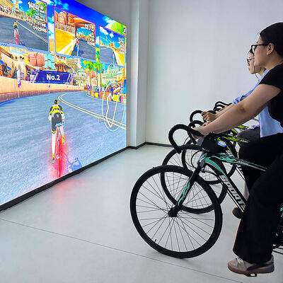 Buon prezzo Bicicletta di proiezione interattiva con luminosità di 3500 lumens e risoluzione di 1280*800 per centri di gioco e palestre con garanzia di 1 anno in linea