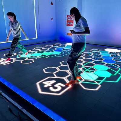 Qualità Gioco Interattivo a Pavimento LED Aurora Motion con Pixel Pitch P3.91, 6 Giochi Selezionabili e Schermo Grande da 86 pollici Fabbrica