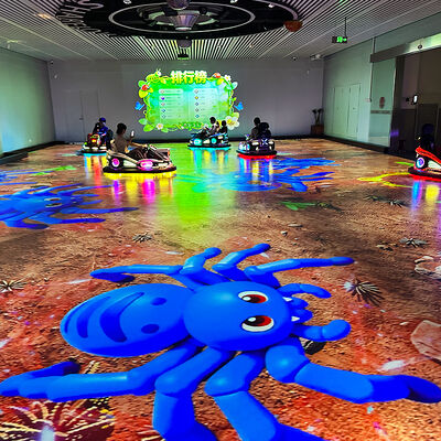 Qualità Sistema di Kart a Proiezione Interattiva con Proiettori da 6000 Lumen, 8 Giochi Integrati e Spazio Personalizzabile per Aree Gioco Indoor Fabbrica