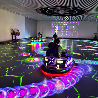 Buon prezzo Auto da scontro con interazione a proiezione a terra personalizzata con 8 giochi integrati e configurazione hardware di fascia alta in linea