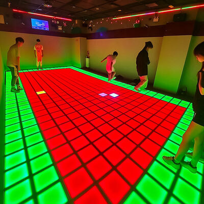 Qualità Zona Sicura Zona Pericolo Pavimento Interattivo a LED con RGB a Cambiamento di Colore e Oltre 280 Livelli di Gioco per Pavimento a LED Fabbrica